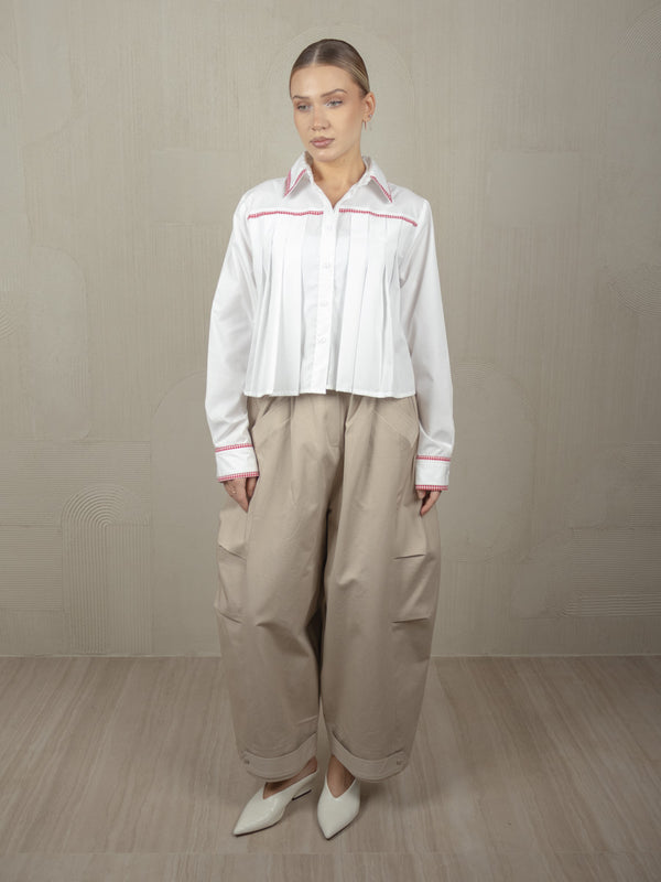 LOLA PLEATED SHIRT