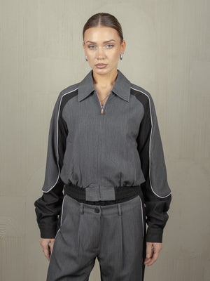 Sarang Jacket in black and grey, photo 1