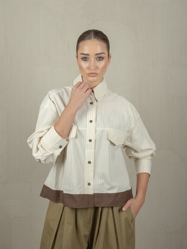 Haut Shirt in beige, photo 1