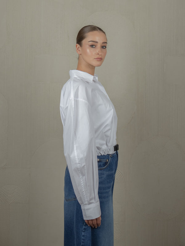 BLANC BELTED SHIRT