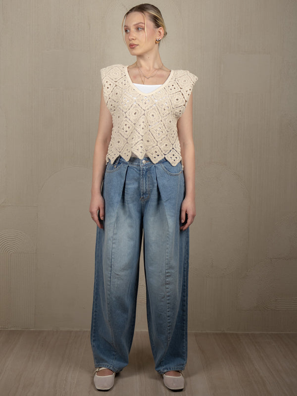 GABBY CROCHET TOP