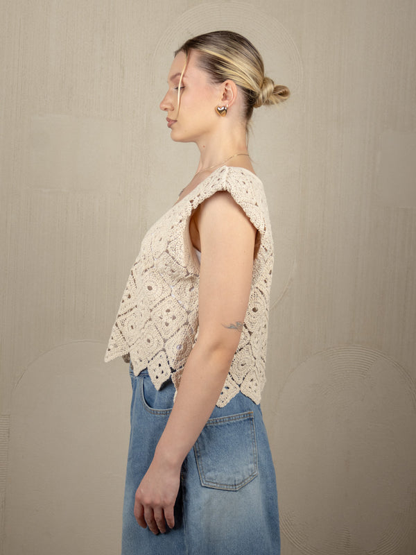 GABBY CROCHET TOP