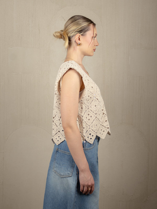 GABBY CROCHET TOP