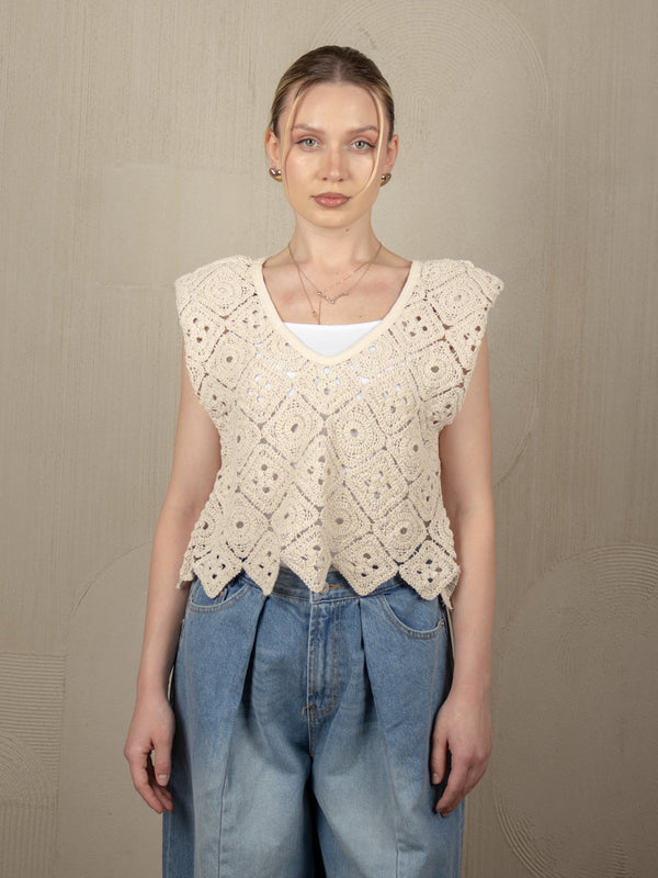 GABBY CROCHET TOP