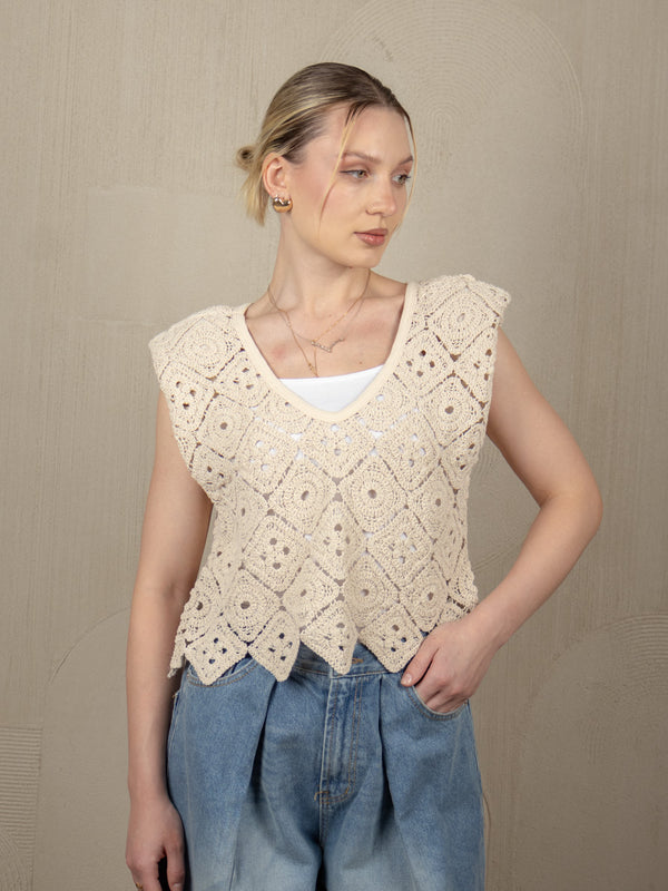 GABBY CROCHET TOP