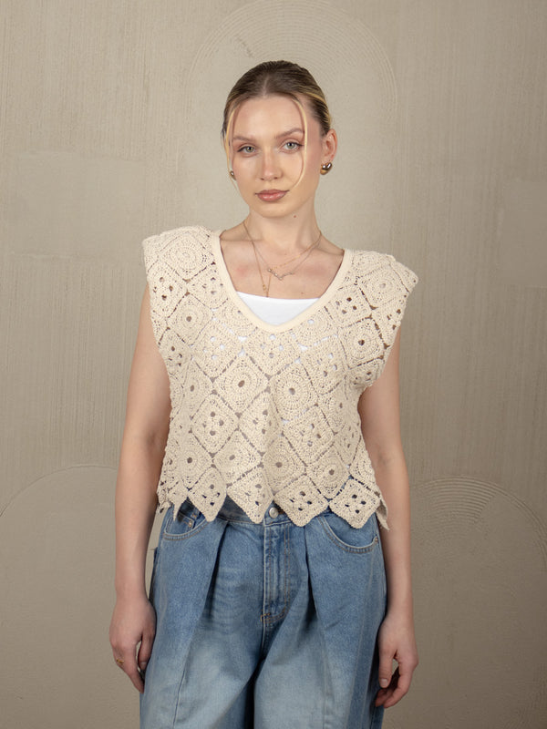 GABBY CROCHET TOP