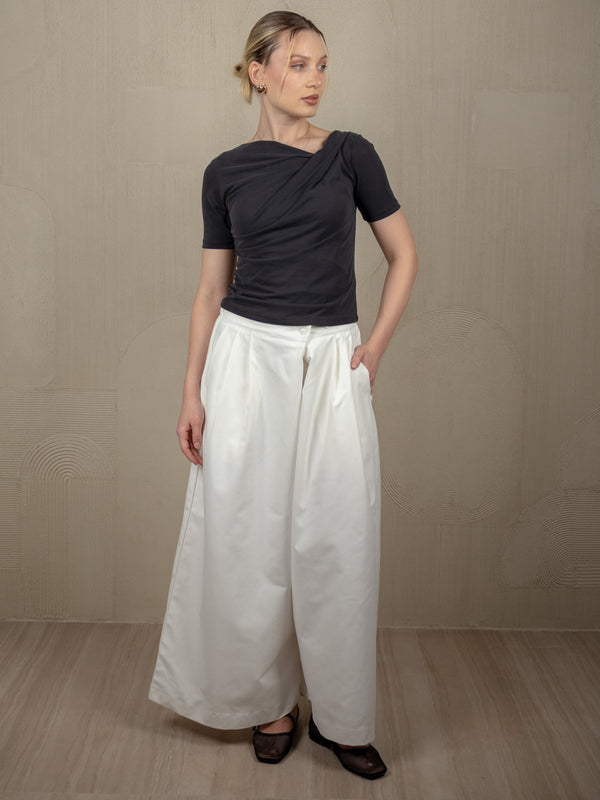 SIMPLICITY WIDE LEG PANTS