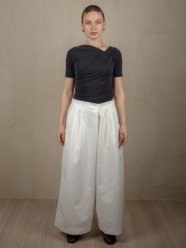 SIMPLICITY WIDE LEG PANTS