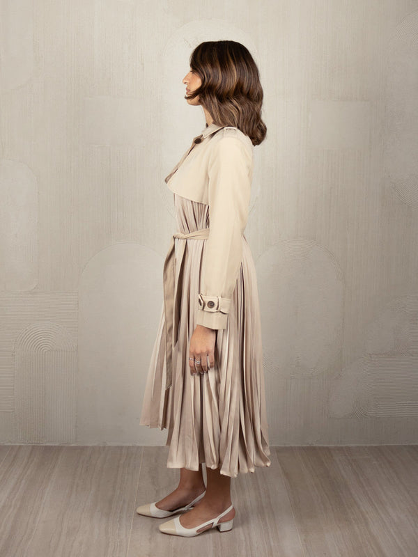 TALYA PLEATED COAT