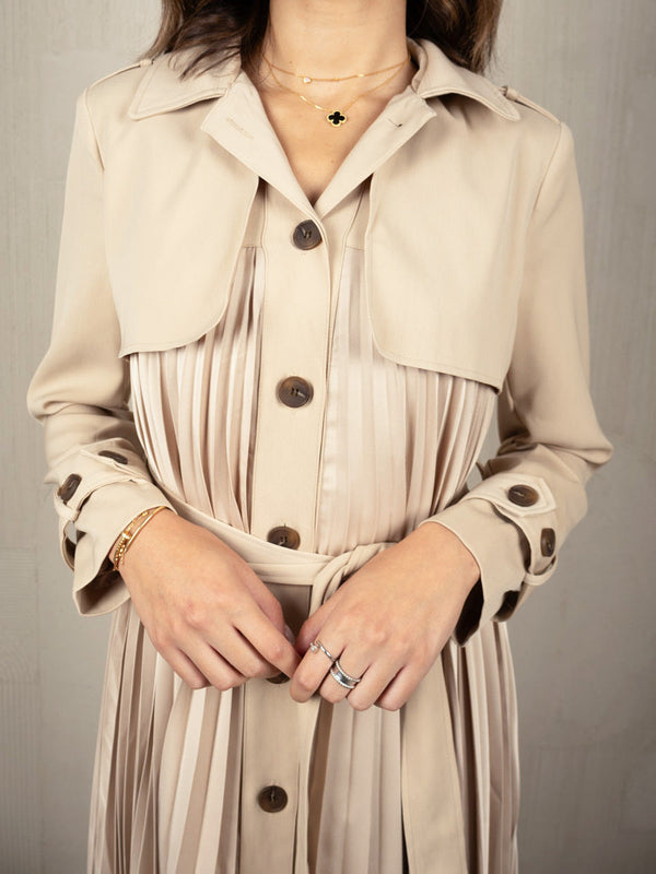 TALYA PLEATED COAT