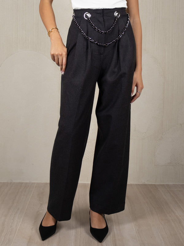 CHAIN BELT TROUSER