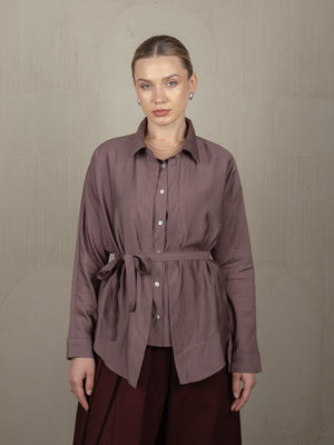 Etta Shirt in maroon, photo 1