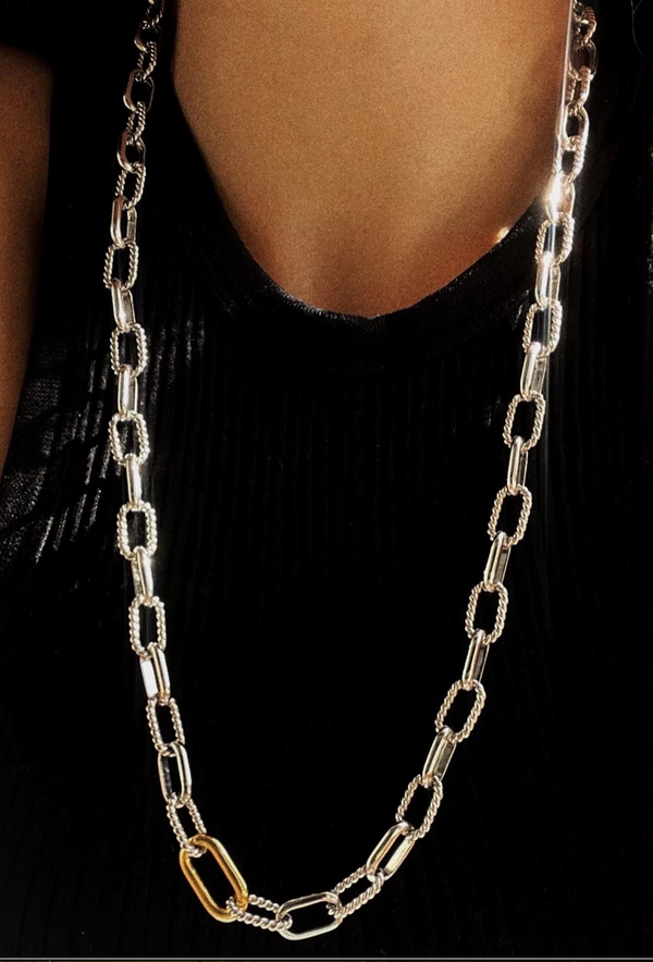 Kate Cable Link Long Chain Necklace