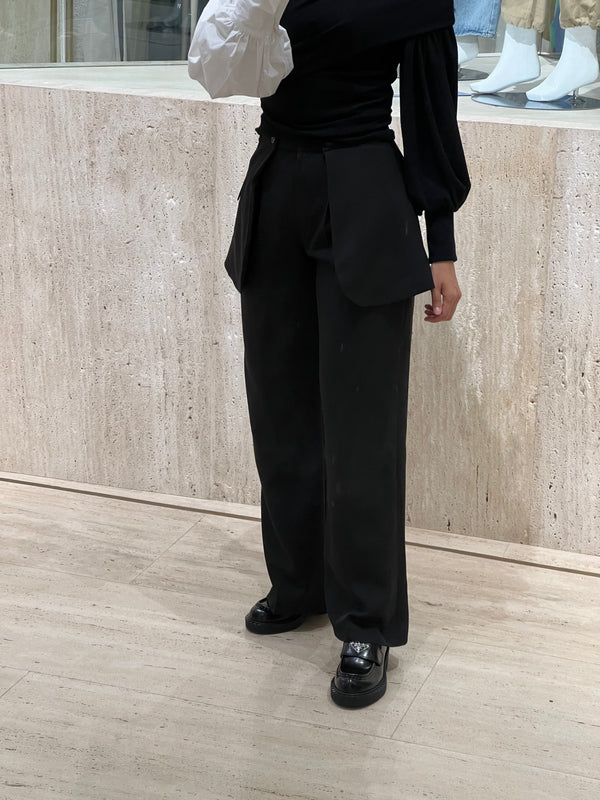 Formal pants 2025 with skirt overlay