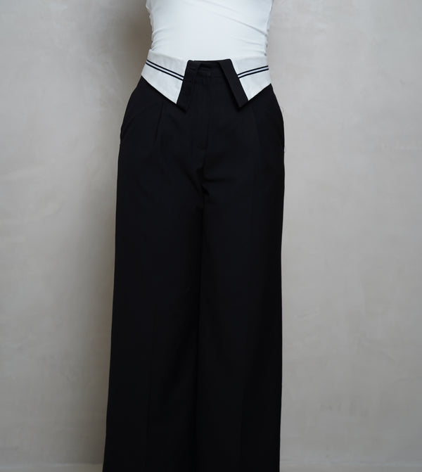 Riri's folded waist pants
