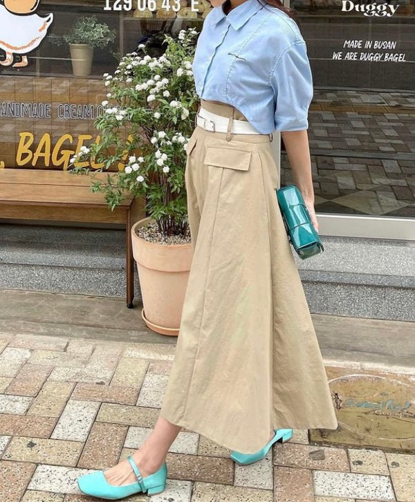 TORY SKIRT WITH BELT